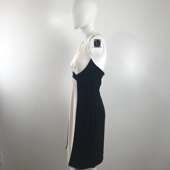 Frank Lyman White & Black Halter Dress - Picture 3 of 6